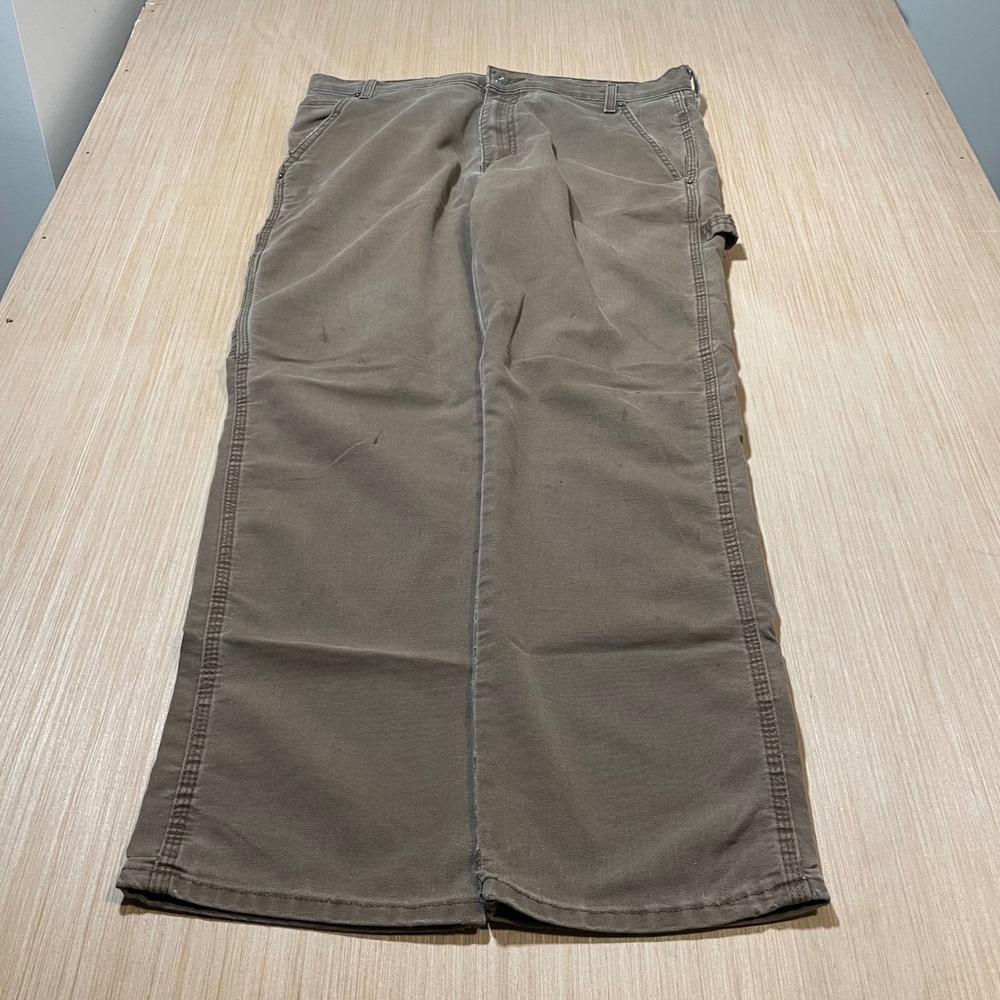 Dickies Carpenter Pants Mens Brown Flex Utility Work Trousers Distressed 37x29